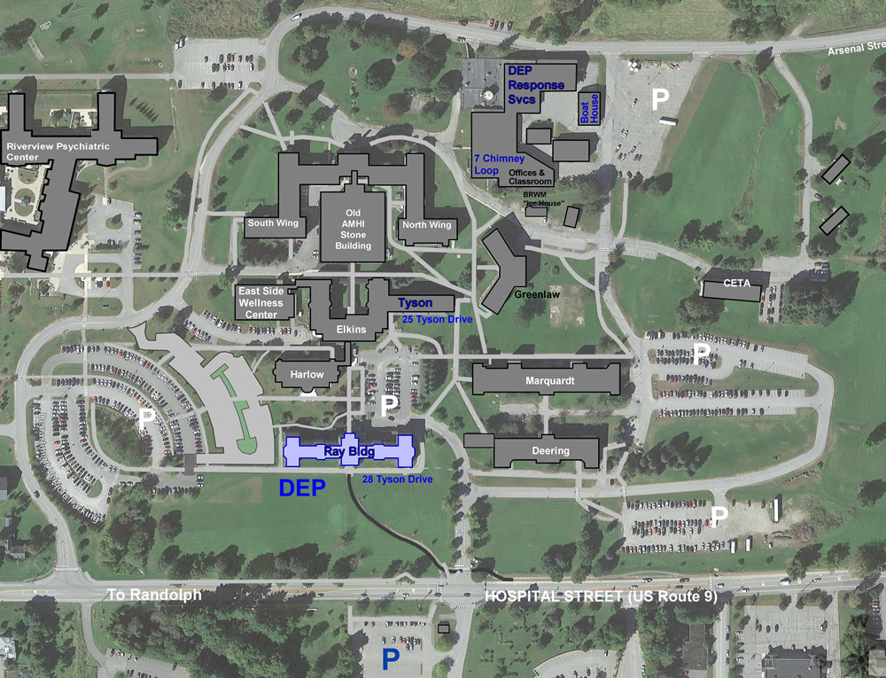 AMHI campus map